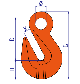 G80眼型带翅抓钩